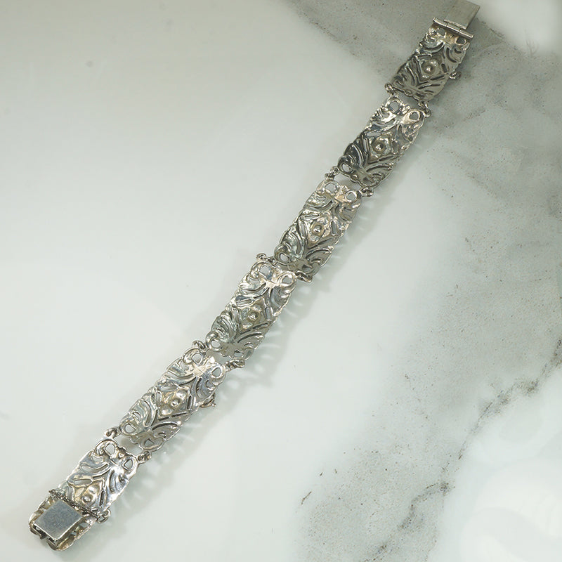 Stunning Marcasite Sterling Art Deco Bracelet