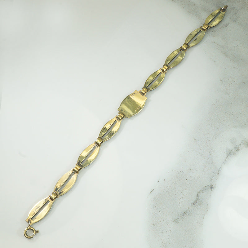 Enameled Holmsen Norwegian Ship Bracelet