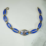 Enameled Holmsen Norwegian Ship Bracelet