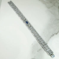 Detailed Chrome Filigree Deco Bracelet