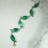 David Andersen Green Leaf Bracelet