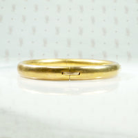 Edwardian Diamond Set Gold Hinged Bangle