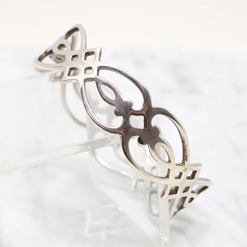 Romantic Wrought Sterling Silver Bangle