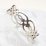 Romantic Wrought Sterling Silver Bangle