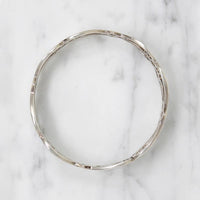Romantic Wrought Sterling Silver Bangle