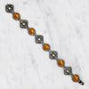Fiery Citrine & Silver Filigree Bracelet