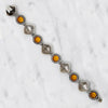 Fiery Citrine & Silver Filigree Bracelet