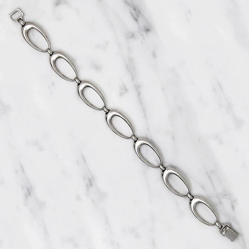 Atomic Age Sterling Silver Bracelet