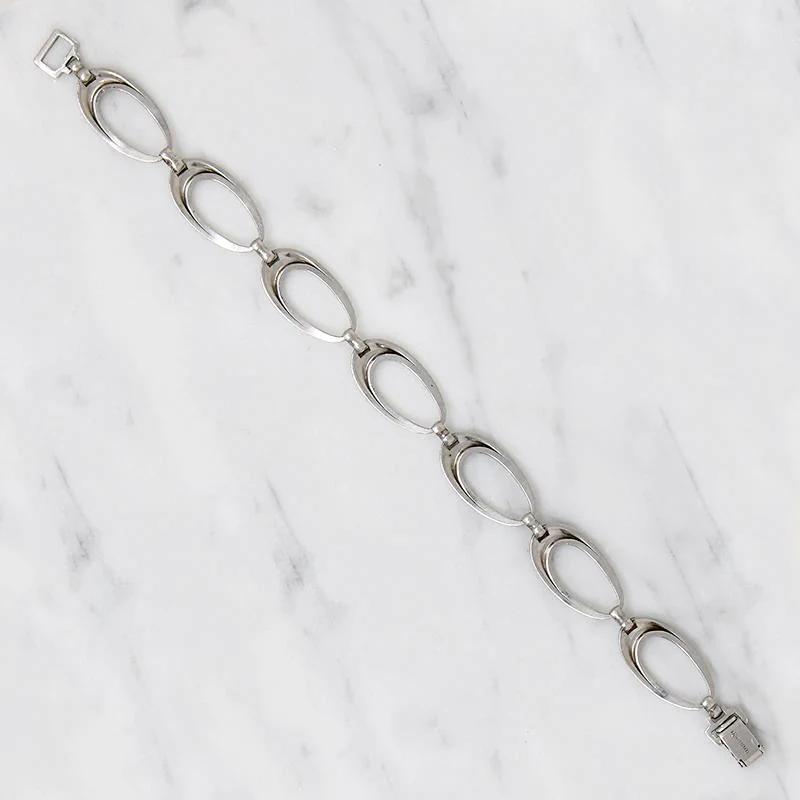 Atomic Age Sterling Silver Bracelet