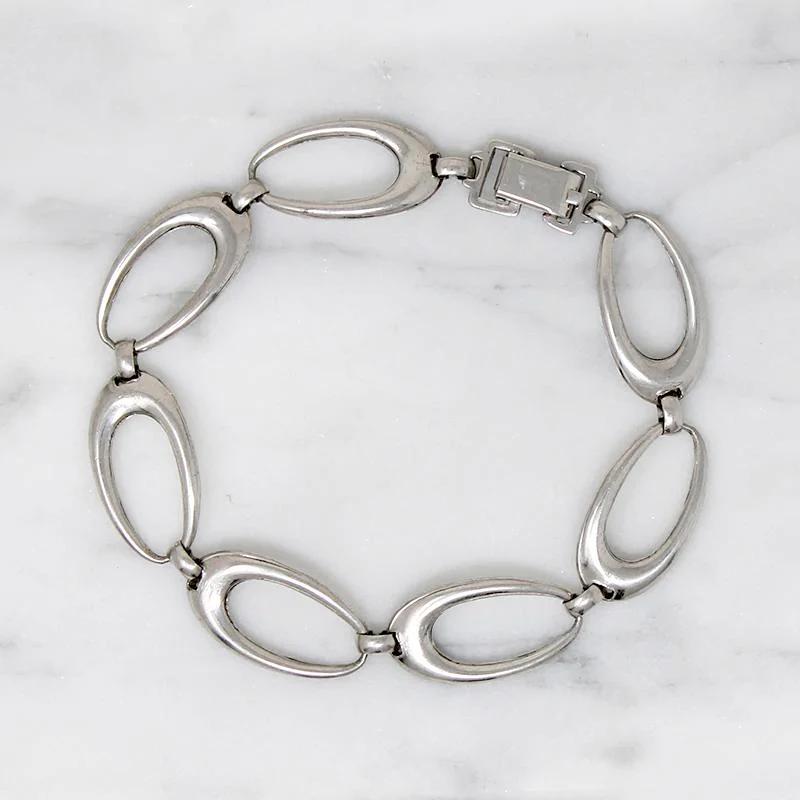Atomic Age Sterling Silver Bracelet