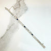 Acanthus Motif Diamond & Sapphire Deco Bracelet