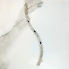 Acanthus Motif Diamond & Sapphire Deco Bracelet