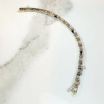 Acanthus Motif Diamond & Sapphire Deco Bracelet