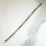 Refined Diamond & Sapphire Art Deco Line Bracelet