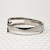 Edgy Sterling Hinged Bracelet Signed Los Ballestros
