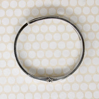 Edgy Sterling Hinged Bracelet Signed Los Ballestros