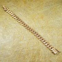 Heavy 1940's 18k Cuban Link Bracelet