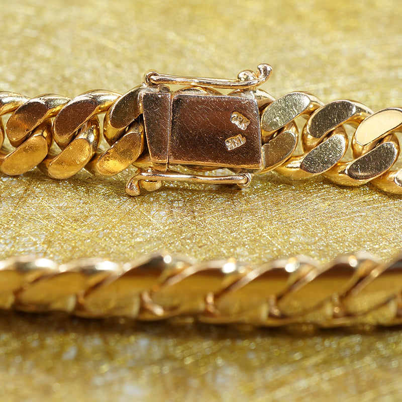 Heavy 1940's 18k Cuban Link Bracelet
