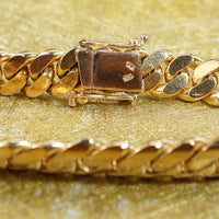 Heavy 1940's 18k Cuban Link Bracelet