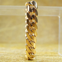 Heavy 1940's 18k Cuban Link Bracelet