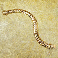 Heavy 1940's 18k Cuban Link Bracelet