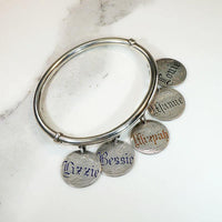 The Whole Family Victorian Sentimental Sterling Bracelet