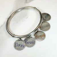 The Whole Family Victorian Sentimental Sterling Bracelet