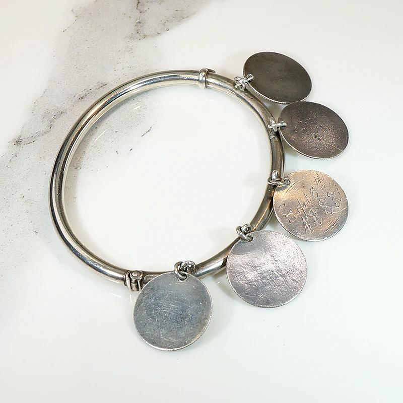 The Whole Family Victorian Sentimental Sterling Bracelet