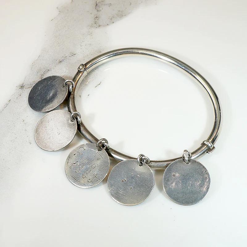 The Whole Family Victorian Sentimental Sterling Bracelet