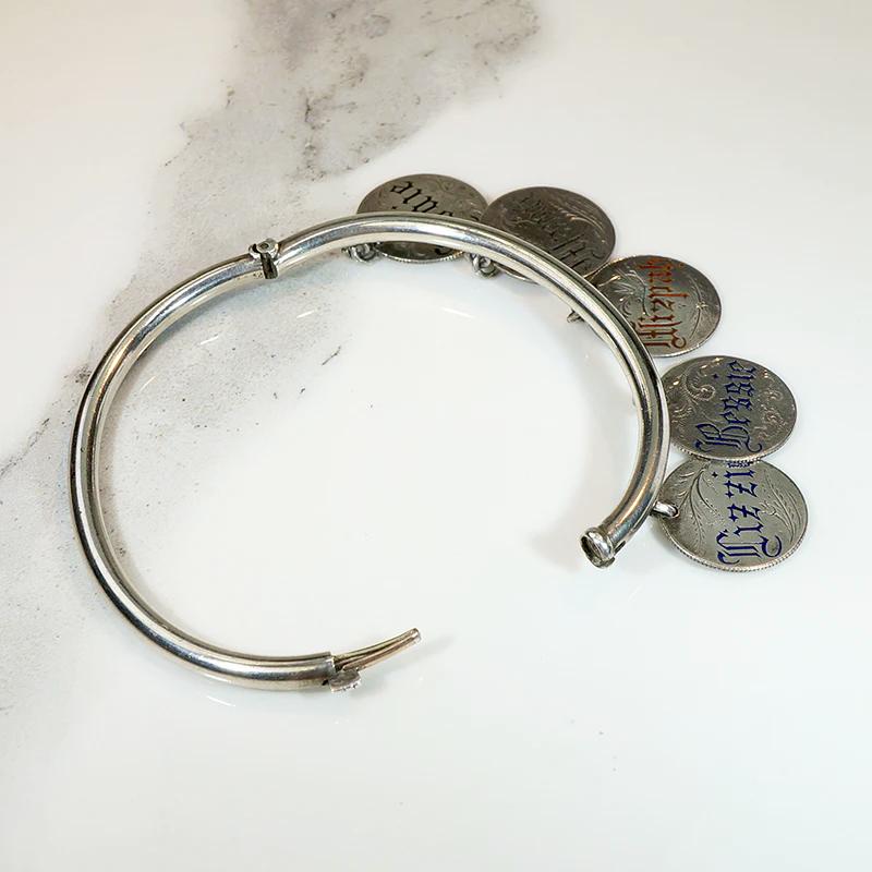 The Whole Family Victorian Sentimental Sterling Bracelet