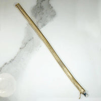 Slinky Mid Century Gold Gas Pipe Bracelet