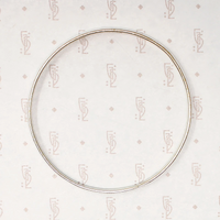 Lovely Mexican Half Round Sterling Silver Bangle