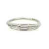 Vintage 1940's Platinum and Diamond Baguette Band