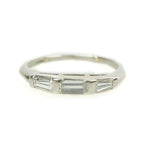 Vintage 1940's Platinum and Diamond Baguette Band
