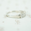 Vintage Vertical Baguette Diamond Band