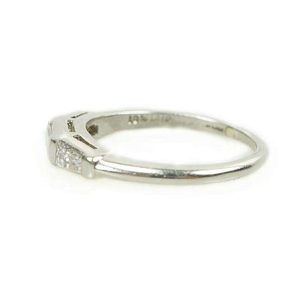 Vintage 1940's Platinum and Diamond Baguette Band