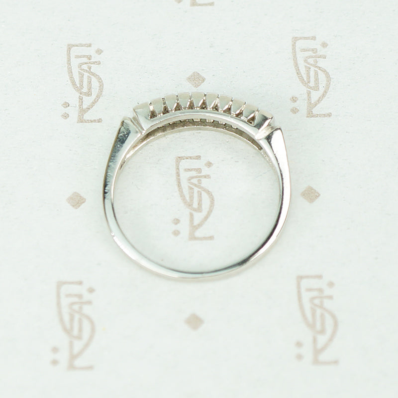 Vintage Vertical Baguette Diamond Band