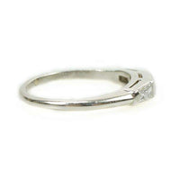 Vintage 1940's Platinum and Diamond Baguette Band