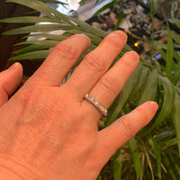 Vintage Vertical Baguette Diamond Band
