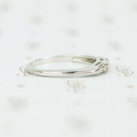 Classic 1950's Platinum Baguette Diamond Wedding Band