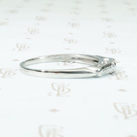 Vintage 1940s Platinum and Baguette Diamond Band