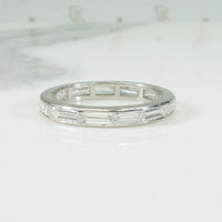 Elegant 1940's Baguette Platinum Eternity Band
