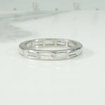 Elegant 1940's Baguette Platinum Eternity Band