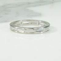 Elegant 1940's Baguette Platinum Eternity Band
