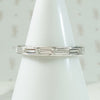 Elegant 1940's Baguette Platinum Eternity Band