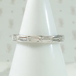 Elegant 1940's Baguette Platinum Eternity Band
