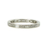 Vintage Platinum and Baguette Diamond Eternity Band