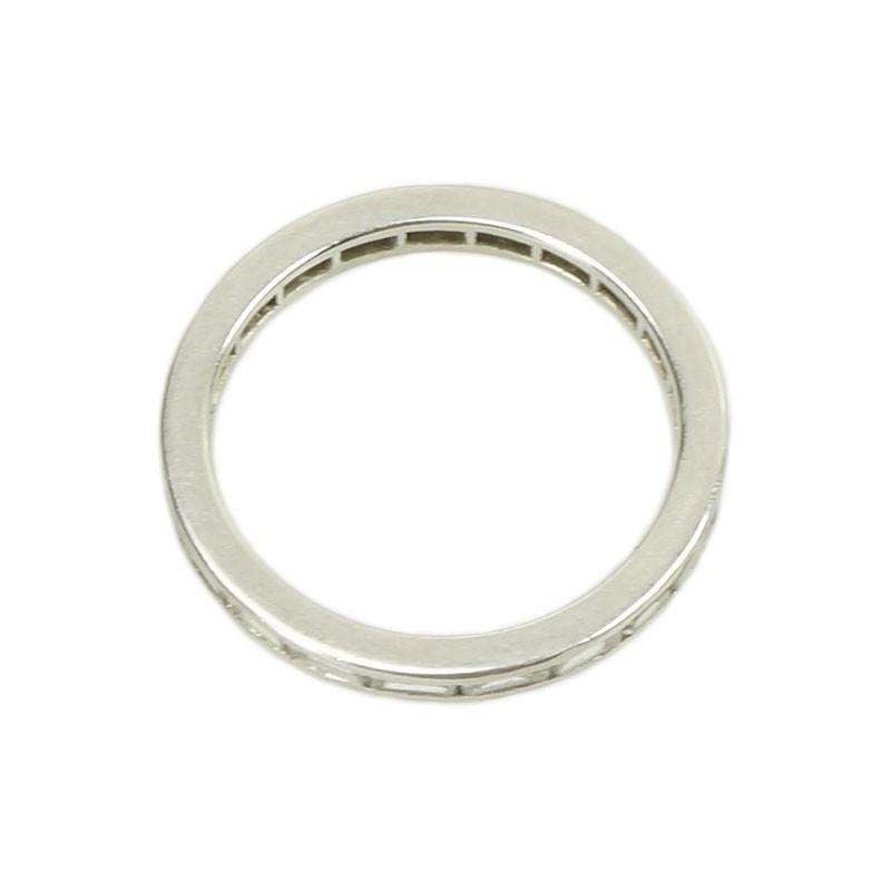 Vintage Platinum and Baguette Diamond Eternity Band