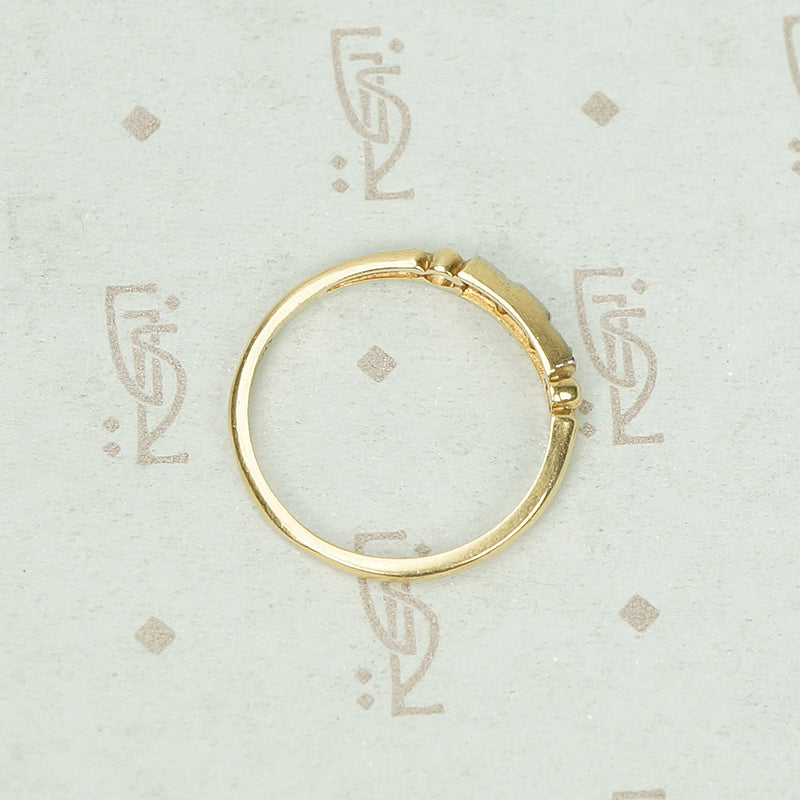 Step Up Vintage Two Tone Diamond Band