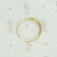 Step Up Vintage Two Tone Diamond Band